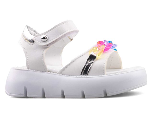 Ricky Kids 016 Patik Sandalet - Beyaz - 1