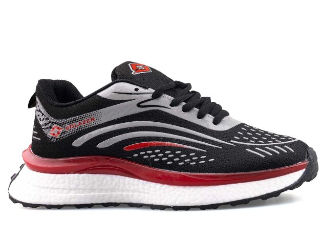 Solazer 033 Merdane Triko - Siyah/Kırmızı - 1