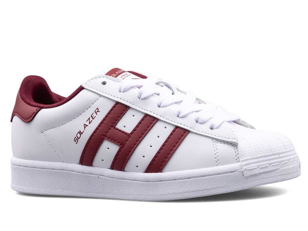 Solazer 059 Garson Cilt - Beyaz/Bordo - 1