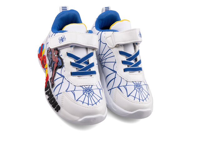 Spider 836 Patik Cilt Işıklı - Beyaz/Saks - 2