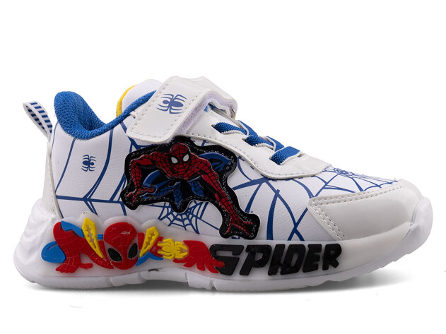 Spider 836 Patik Cilt Işıklı - Beyaz/Saks - 1