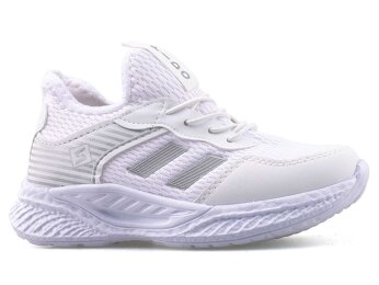 Spido 014 Patik Triko - Beyaz/Gümüş - 1