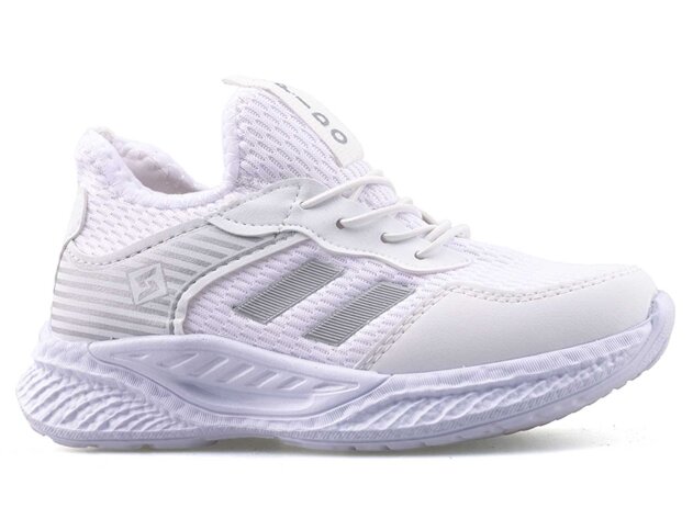 Spido 014 Patik Triko - Beyaz/Gümüş - 1