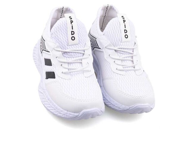 Spido 014 Patik Triko - Beyaz/Siyah - 2