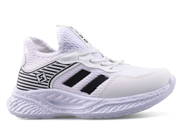 Spido 014 Patik Triko - Beyaz/Siyah - 1