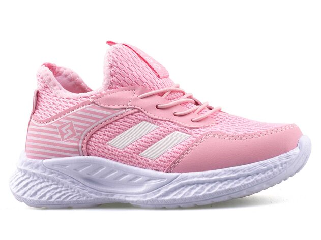 Spido 014 Patik Triko - Pembe/Beyaz - 1