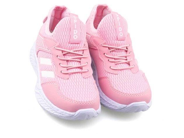 Spido 014 Patik Triko - Pembe/Beyaz - 2