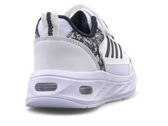 Spido 017 Patik Anrk Işıklı - Beyaz/Siyah - 3