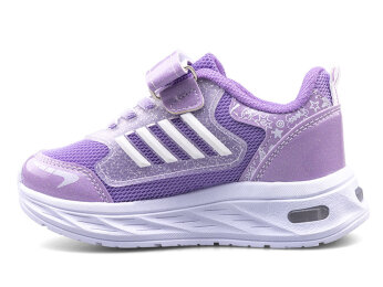 Spido 017 Patik Anrk Işıklı - Lila/Beyaz - Spido