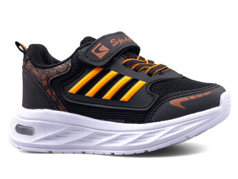 Spido 017 Patik Anrk Işıklı - Siyah/Oranj - Spido