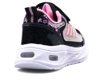 Spido 017 Patik Anrk Işıklı - Siyah/Pembe - 3