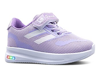 Spido 018 Patik Triko Işıklı - Lila/Beyaz - Spido