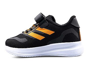 Spido 018 Patik Triko Işıklı - Siyah/Oranj - 2