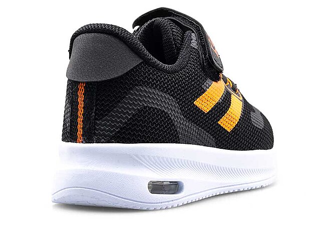 Spido 018 Patik Triko Işıklı - Siyah/Oranj - 3