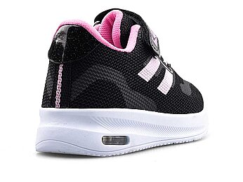 Spido 018 Patik Triko Işıklı - Siyah/Pembe - 3