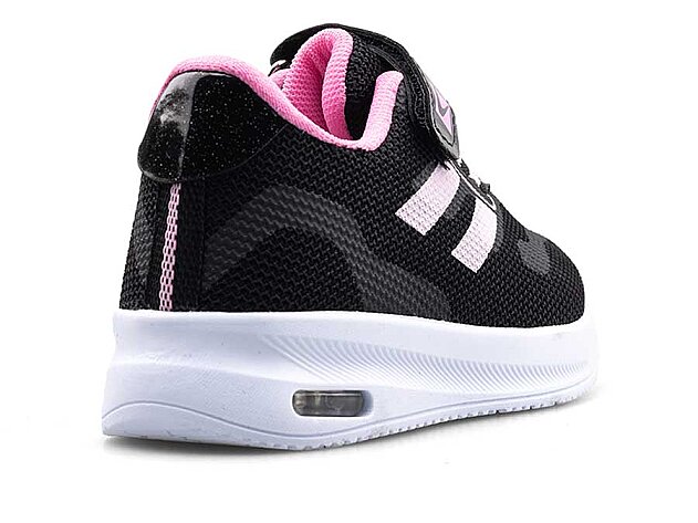 Spido 018 Patik Triko Işıklı - Siyah/Pembe - 3