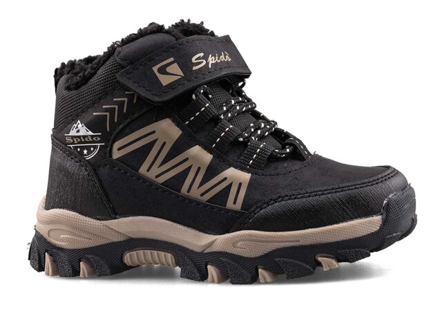 Spido 07 Patik Bot - Siyah/Kum - 1