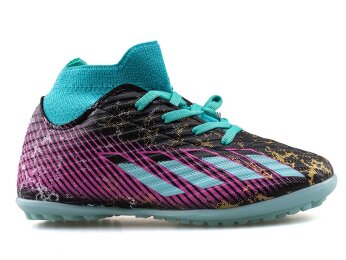 Sportaç 102 Filet Halısaha Çoraplı - Siyah/Su Yeşili/Fuşya - 1