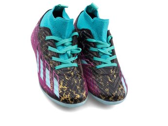 Sportaç 102 Filet Halısaha Çoraplı - Siyah/Su Yeşili/Fuşya - 2