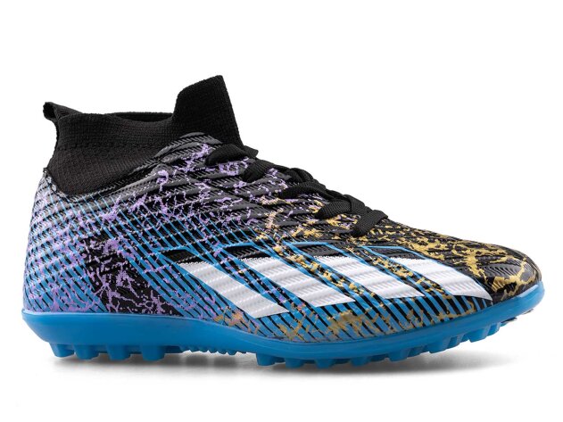 Sportaç 102 Garson Halısaha Çoraplı - Rugan/Siyah/Beyaz/Mavi - 1