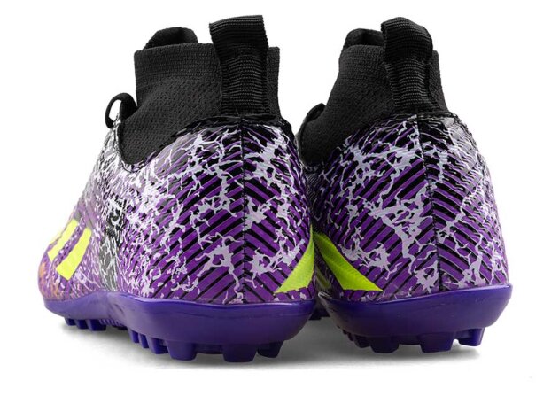 Sportaç 102 Garson Halısaha Çoraplı - Rugan/Siyah/Mor Sarı - 3