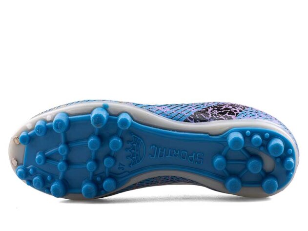 Sportaç 102 Garson Krampon Çoraplı - Rugan/Siyah/Beyaz/Mavi - 4