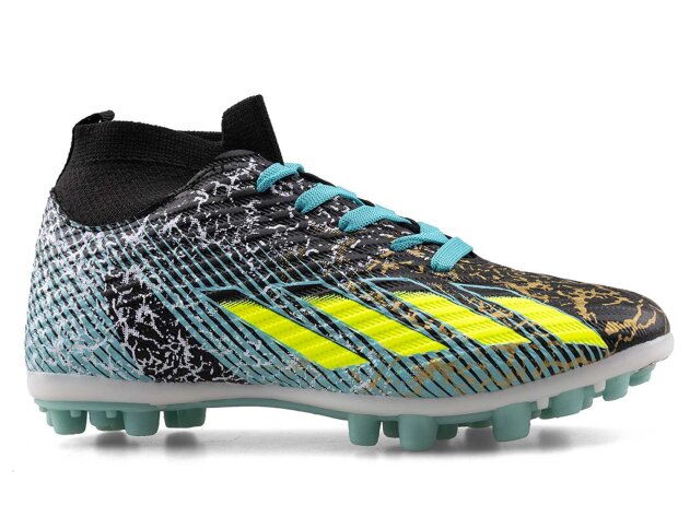 Sportaç 102 Garson Krampon Çoraplı - Siyah/Sarı/Su Yeşili - 1