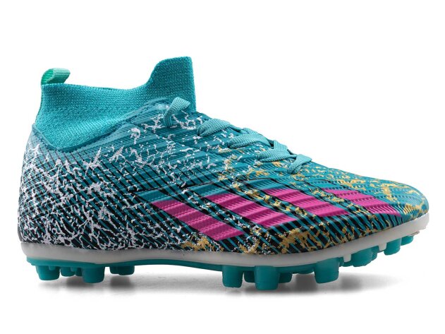 Sportaç 102 Garson Krampon Çoraplı - Turkuaz/Fuşya/Siyah - 1