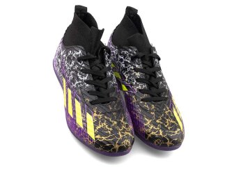 Sportaç 102 Merdane Halısaha Çoraplı - Siyah/Sarı/Mor - 2