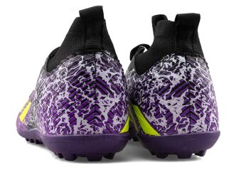 Sportaç 102 Merdane Halısaha Çoraplı - Siyah/Sarı/Mor - 3