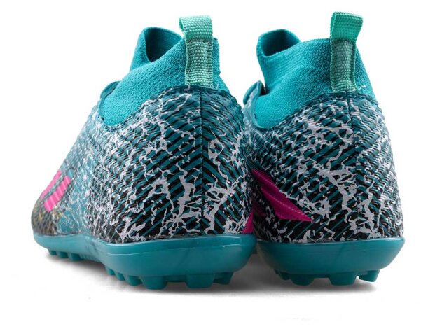 Sportaç 102 Merdane Halısaha Çoraplı - Turkuaz/Fuşya/Siyah - 3