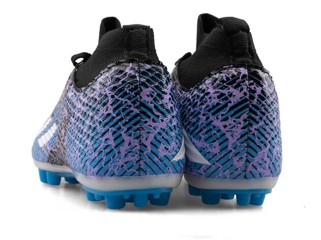 Sportaç 102 Merdane Krampon Çoraplı - Rugan/Siyah/Beyaz/Mavi - 3