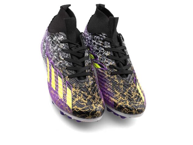 Sportaç 102 Merdane Krampon Çoraplı - Rugan/Siyah/Mor Sarı - 2