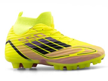 Sportaç 103 Filet Krampon Çoraplı - Sarı/Siyah/Lila - 1