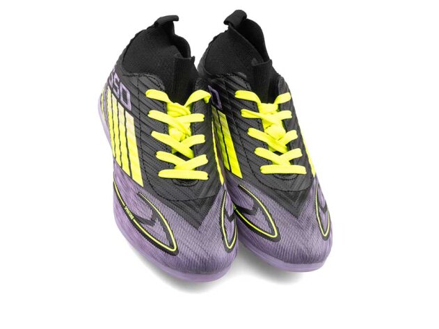 Sportaç 103 Garson Halısaha Çoraplı - Siyah/Sarı/Lila - 2