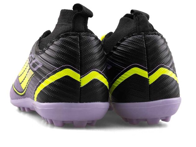 Sportaç 103 Garson Halısaha Çoraplı - Siyah/Sarı/Lila - 3