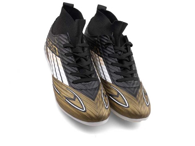 Sportaç 103 Merdane Halısaha Çoraplı - Siyah/Beyaz/Gold - 2