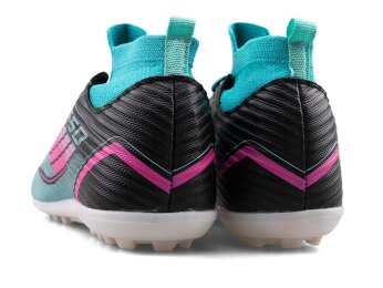 Sportaç 103 Merdane Halısaha Çoraplı - Siyah/Fuşya/Su Yeşili - 3