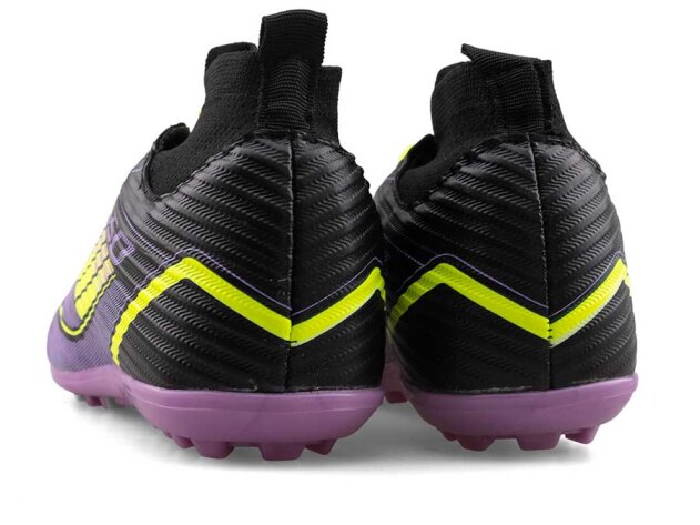 Sportaç 103 Merdane Halısaha Çoraplı - Siyah/Sarı/Lila - 3