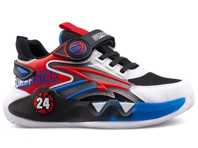 Superstar 024 Patik Anrk - 1 Beyaz/Kırmızı/Sax - 1