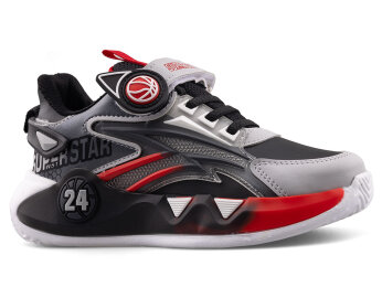 Süperstar 024 Patik Cilt - 10 Buz/Siyah/Kırmızı - 1