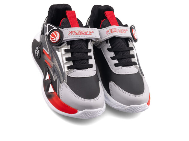 Süperstar 024 Patik Cilt - 10 Buz/Siyah/Kırmızı - 2