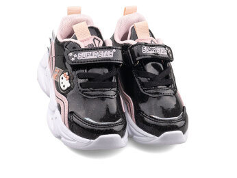 Superstar 305 Bebe Cilt Işıklı - 14 Siyah/Pudra/Rugan - 2