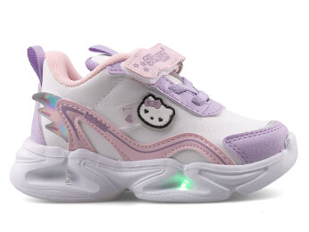 Superstar 305 Bebe Cilt Işıklı - 3 Lila/Beyaz/Pembe - 1