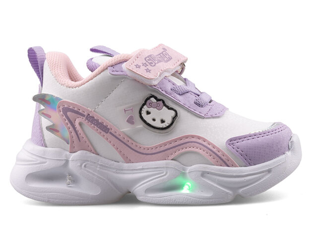 Superstar 305 Bebe Cilt Işıklı - 3 Lila/Beyaz/Pembe - 1