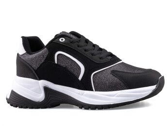 Tempo 9782 Zenne Cilt Simli - Siyah/Beyaz - Tempo