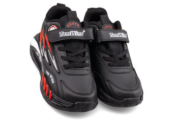 Tomwins 004 Patik Cilt - 4 Siyah/ Kırmızı /Beyaz/ S.T - 2