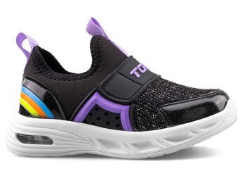 Toom 135 Patik Anrk Işıklı Aqua - Simli/Siyah/Lila - Toom