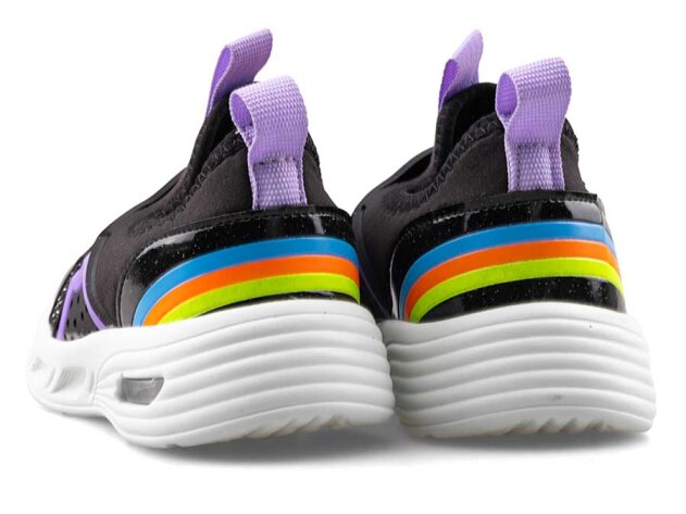 Toom 135 Patik Anrk Işıklı Aqua - Simli/Siyah/Lila - 3