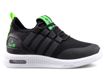 Toom T3434 Patik Triko Işıklı - Siyah/F. Yeşil - Toom